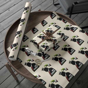 Funny Christmas No Kings in America Wrapping Paper Roll TS10 Beige Print Your Wear