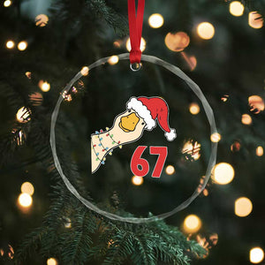 Funny Christmas Silly Goose 67 Meme Festive Holiday Crystal Glass Ornament TS11 Print Your Wear