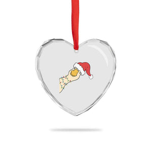 Funny Christmas Silly Goose Festive Holiday Heart Crystal Glass Ornament TS11 Print Your Wear