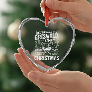 Funny Christmas Vacation Eggnog Heart Crystal Glass Ornament Griswold Family Can I Refill Your Eggnogs Xmas Movie TS11 Print Your Wear