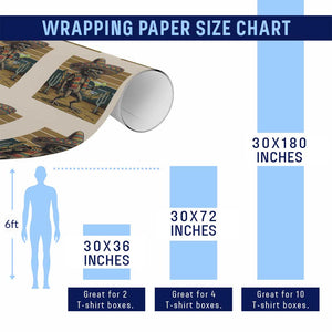 Funny Chupacabra Fiesta Wrapping Paper Roll Cinco De Mayo Gift TS12 Print Your Wear