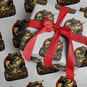 Funny Chupacabra Goat Taco Lover Wrapping Paper Roll Cinco De Mayo Party Gift TS12 White Print Your Wear