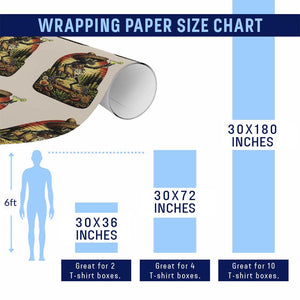 Funny Chupacabra Goat Taco Lover Wrapping Paper Roll Cinco De Mayo Party Gift TS12 Print Your Wear