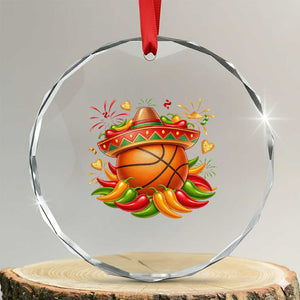 Funny Cinco De Mayo Basketball Crystal Glass Ornament Mexican Fiesta Hoops Party TS12 Transparent Glass 3'' Circle Print Your Wear