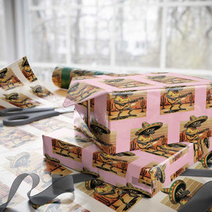 Funny Cinco De Mayo Chupacabra Wrapping Paper Roll Guitar Fiesta Gift TS12 Light Pink Print Your Wear