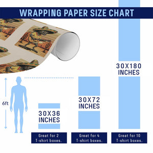 Funny Cinco De Mayo Chupacabra Wrapping Paper Roll Guitar Fiesta Gift TS12 Print Your Wear