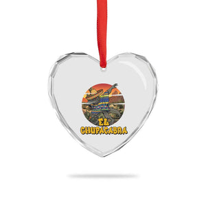 Funny Cinco De Mayo Cryptid Lover Gift Heart Crystal Glass Ornament El Squatcho Dabbing TS12 Print Your Wear