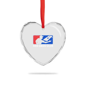 Funny Cornhole Bag Dads Club Heart Crystal Glass Ornament TS10 Print Your Wear
