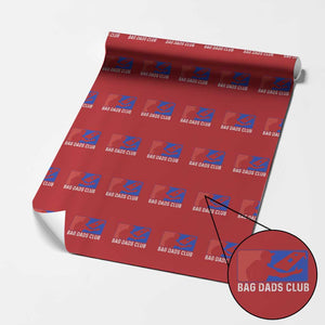 Funny Cornhole Bag Dads Club Wrapping Paper Roll TS10 Red Print Your Wear