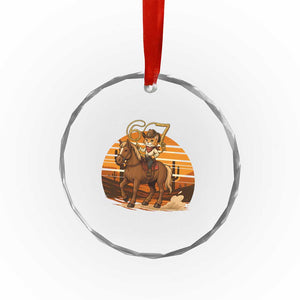Funny Cowcat Six Seven Meme Crystal Glass Ornament Western 67 Trend Gift TS12 Print Your Wear