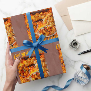 Funny Crab Rangoon Meme Wrapping Paper Roll Vintage 90s Style On My Knees Bootleg Graphic TS10 Mocha Print Your Wear