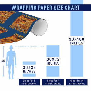 Funny Crab Rangoon Meme Wrapping Paper Roll Vintage 90s Style On My Knees Bootleg Graphic TS10 Print Your Wear