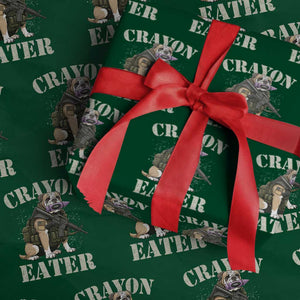 Funny Crayon Eater Wrapping Paper Roll Military Corps Proud Marine Soldier TS11 Green Print Your Wear