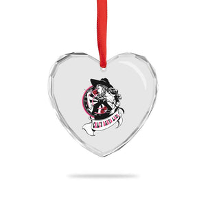 Funny Crazy Darts Lady Heart Crystal Glass Ornament Coolest Girls Play Darts TS12 Print Your Wear