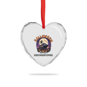 Funny Cruise Halloween Heart Crystal Glass Ornament Making Memories Together TS14 Print Your Wear
