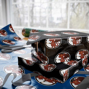 Funny Cryptid Sports Gift Wrapping Paper Roll Jersey Devil Playing Ice Hockey TS12 Black Print Your Wear