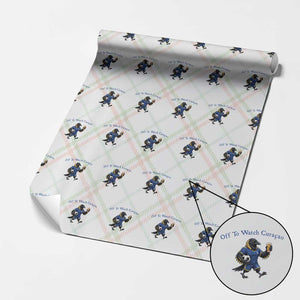 Funny Curacao Bird Soccer Fan Gift Wrapping Paper Roll Off To Watch Curaçao