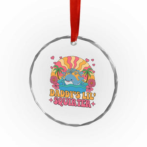 Funny Daddys Lil Squirter Crystal Glass Ornament Inappropriate Adult Humor Squirting Whale TS11 Print Your Wear