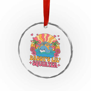 Funny Daddys Lil Squirter Crystal Glass Ornament Inappropriate Adult Humor Squirting Whale TS11 Print Your Wear