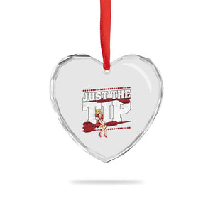 Funny Darts Player Gift Heart Crystal Glass Ornament Just The Tip TS12 Print Your Wear