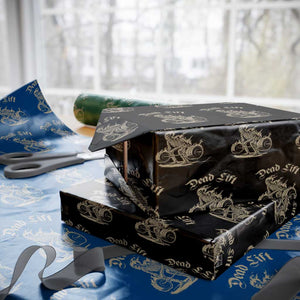 Funny Deadlifts Lifting Weights Gym Skeleton Wrapping Paper Roll TS11 Black Print Your Wear