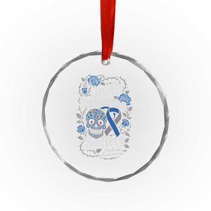 Funny Diabetes Type 1 Awareness Crystal Glass Ornament Dead Pancreas Society Sugar Skull TS10 Print Your Wear