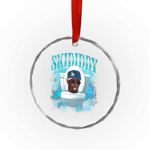 Funny Diddy Crystal Glass Ornament Diddy Skibidi Toilet Bootleg Meme TS10 Print Your Wear