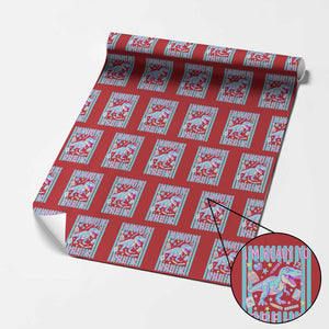 Funny Dinosaur First Day of School Pre-k Kindergarten Wrapping Paper Roll I'm Ready To Pre K