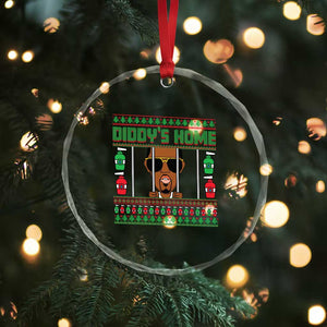Funny Dirty Christmas Diddy's Home Diddy Party Crystal Glass Ornament TS09 Print Your Wear