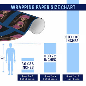 Funny Disgusting Doll Face Meme Wrapping Paper Roll Expression Hilarious Sarcastic TS10 Print Your Wear