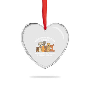 Funny Dog Lover Heart Crystal Glass Ornament Fur Mama Dad Dog Rescue TS10 Print Your Wear