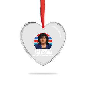 Funny Donica Lewinsky Viral Trump Meme Heart Crystal Glass Ornament Retro Big Beautiful Bill Political Roast Humor TS02 Print Your Wear