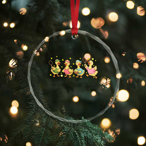 Funny Duck Playing Tennis Crystal Glass Ornament Farm Animal Lover TS12 Print Your Wear