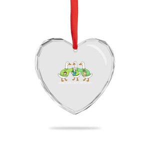 Funny Earth Day Heart Crystal Glass Ornament Silly Goose Make Earth Day Every Day TS14 Print Your Wear