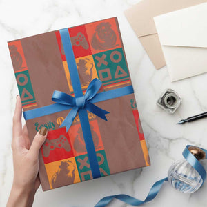 Funny Easily Distracted By Guinea Pigs And Gaming Wrapping Paper Roll Game Lover Gift TS12 Mocha Print Your Wear