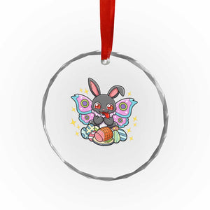 Funny Easter Bunny Mothman Loves Glazed Ham Crystal Glass Ornament TS12 Print Your Wear