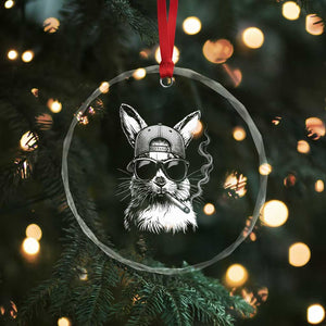 Funny Easter Bunny Smoking Meme Crystal Glass Ornament TS14 Print Your Wear