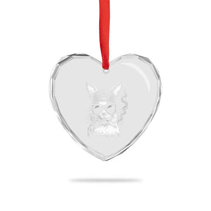 Funny Easter Bunny Smoking Meme Heart Crystal Glass Ornament TS14 Print Your Wear
