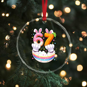 Funny Easter Day Bunny 67 Six Seven Meme Crystal Glass Ornament TS11 Print Your Wear