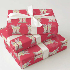 Funny Easter Day Cowgirl Egg Cowboy Boots Wrapping Paper Roll TS11 Red Print Your Wear
