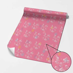 Funny Easter Day Spooky Bunny Chicks Skeleton Wrapping Paper Roll TS11 Pink Print Your Wear