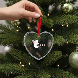 Funny Easter Heart Crystal Glass Ornament Bunny Gamer Egg Hunter TS14 Print Your Wear