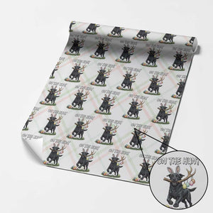 Funny Easter Hunting Dog Wrapping Paper Roll Labrador Bunny Ears On The Hunt TS12 Christmas Plaid Print Your Wear
