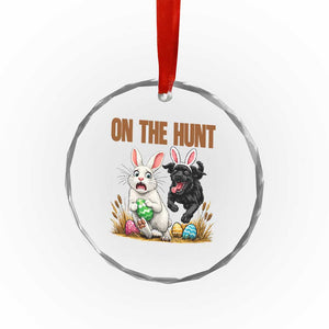 Funny Easter Labrador Bunny Ears Crystal Glass Ornament On The Hunt TS12 Print Your Wear