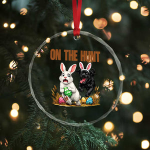 Funny Easter Labrador Bunny Ears Crystal Glass Ornament On The Hunt TS12 Print Your Wear
