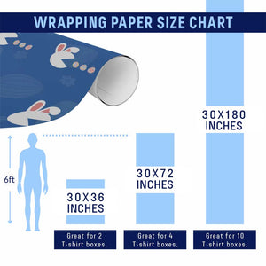 Funny Easter Wrapping Paper Roll Bunny Gamer Egg Hunter TS14 Print Your Wear