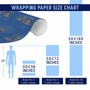 Funny Egg Hunter Wrapping Paper Roll Bunny Hunting Backward Cap Camouflage TS11 Print Your Wear
