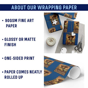 Funny El Squatcho Cinco De Mayo Wrapping Paper Roll Just Here For Tacos And Margaritas TS12 Print Your Wear