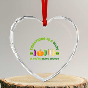 Funny Embarrassing Heart Crystal Glass Ornament Naughty Inappropriate Gifts Dirty Adult Humor TS10 Transparent Glass 3'' Heart Print Your Wear