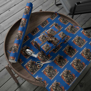 Funny Evil Skeleton Meme Wrapping Paper Roll Born to Shit Forced to Wipe TS10 Blue Print Your Wear